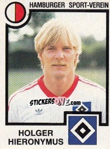 Cromo Holger Hieronymous - German Football Bundesliga 1983-1984 - Panini