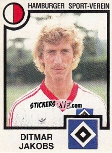 Cromo Ditmar Jakobs - German Football Bundesliga 1983-1984 - Panini