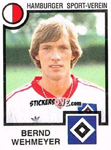 Sticker Bernd Wehmeyer - German Football Bundesliga 1983-1984 - Panini