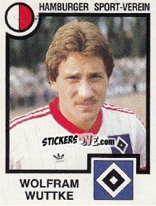 Cromo Wolfram Wuttke - German Football Bundesliga 1983-1984 - Panini