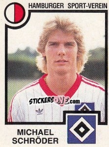 Sticker Michael Schroder - German Football Bundesliga 1983-1984 - Panini