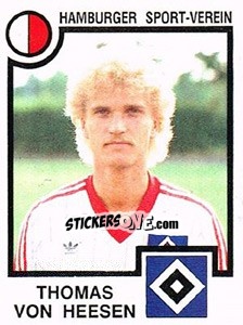 Sticker Thomas von Heesen - German Football Bundesliga 1983-1984 - Panini