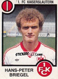 Cromo Hans-Peter Briegel - German Football Bundesliga 1983-1984 - Panini
