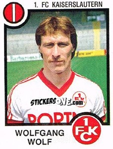 Sticker Wolfgang Wolf - German Football Bundesliga 1983-1984 - Panini