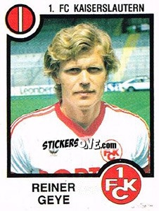 Sticker Reiner Geye - German Football Bundesliga 1983-1984 - Panini