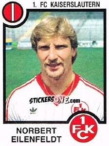 Cromo Norbert Eilenfeldt - German Football Bundesliga 1983-1984 - Panini
