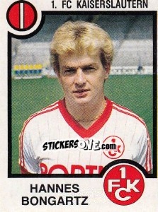 Sticker Hannes Bongartz - German Football Bundesliga 1983-1984 - Panini
