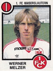 Figurina Werner Melzer - German Football Bundesliga 1983-1984 - Panini