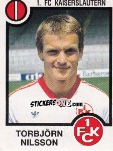 Sticker Torbjorn Nilsson - German Football Bundesliga 1983-1984 - Panini