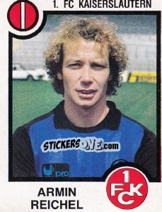 Sticker Armin Reichel - German Football Bundesliga 1983-1984 - Panini