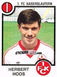 Sticker Herbert Hoos - German Football Bundesliga 1983-1984 - Panini