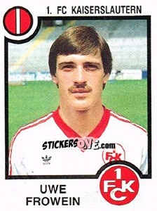 Cromo Uwe Frowein - German Football Bundesliga 1983-1984 - Panini