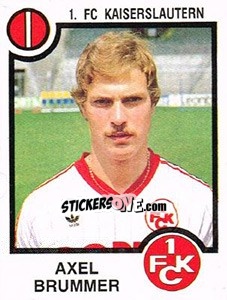Cromo Axel Brummer - German Football Bundesliga 1983-1984 - Panini