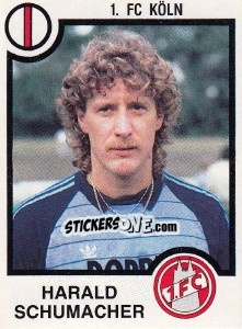 Sticker Harald Schumacher - German Football Bundesliga 1983-1984 - Panini