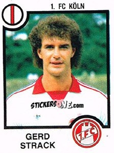 Sticker Gerd Strack - German Football Bundesliga 1983-1984 - Panini