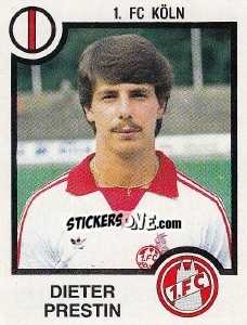 Cromo Dieter Prestin - German Football Bundesliga 1983-1984 - Panini