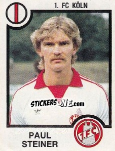 Cromo Paul Steiner - German Football Bundesliga 1983-1984 - Panini