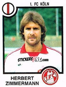 Sticker Herbert Zimmermann - German Football Bundesliga 1983-1984 - Panini