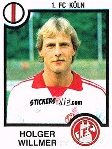 Cromo Holger Willmer - German Football Bundesliga 1983-1984 - Panini