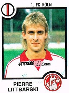 Sticker Pierre Littbarski - German Football Bundesliga 1983-1984 - Panini
