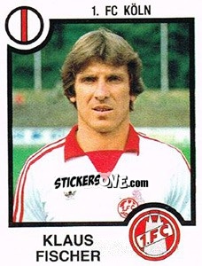 Sticker Klaus Fischer - German Football Bundesliga 1983-1984 - Panini