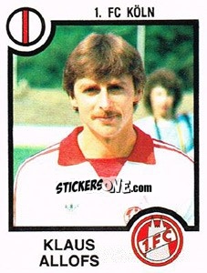 Cromo Klaus Allofs - German Football Bundesliga 1983-1984 - Panini