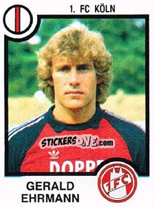 Cromo Gerald Ehrmann - German Football Bundesliga 1983-1984 - Panini
