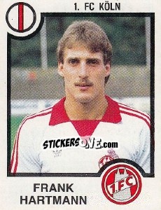 Sticker Frank Hartmann - German Football Bundesliga 1983-1984 - Panini