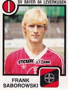 Cromo Frank Saborowski - German Football Bundesliga 1983-1984 - Panini