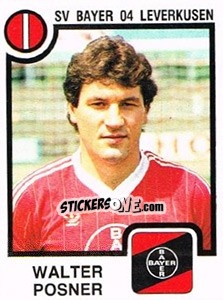 Cromo Walter Posner - German Football Bundesliga 1983-1984 - Panini