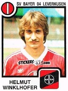 Cromo Helmut Winklhofer - German Football Bundesliga 1983-1984 - Panini