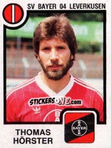 Cromo Thomas Horster - German Football Bundesliga 1983-1984 - Panini