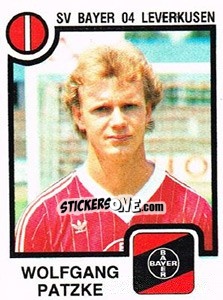 Sticker Wolfgang Patzke - German Football Bundesliga 1983-1984 - Panini