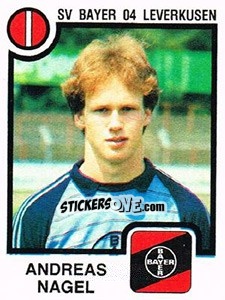 Sticker Andreas Nagel - German Football Bundesliga 1983-1984 - Panini
