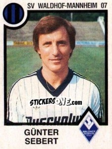 Sticker Gunter Sebert - German Football Bundesliga 1983-1984 - Panini