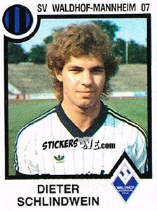 Sticker Dieter Schlindwein - German Football Bundesliga 1983-1984 - Panini