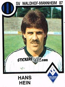 Cromo Hans Hein - German Football Bundesliga 1983-1984 - Panini