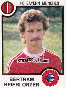 Sticker Bertram Beierlorzer - German Football Bundesliga 1983-1984 n. 285 - Panini