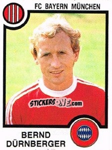 Sticker Bernd Durnberger - German Football Bundesliga 1983-1984 n. 286 - Panini