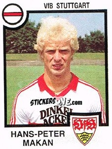 Sticker Hans-Peter Makan - German Football Bundesliga 1983-1984 n. 340 - Panini