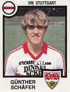 Sticker Gunther Schafer - German Football Bundesliga 1983-1984 n. 341 - Panini