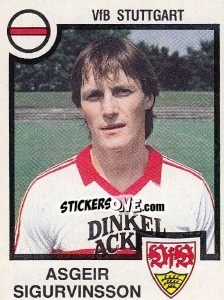 Sticker Asgeir Sigurvinsson - German Football Bundesliga 1983-1984 n. 345 - Panini