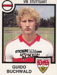 Sticker Guido Buchwald - German Football Bundesliga 1983-1984 n. 346 - Panini