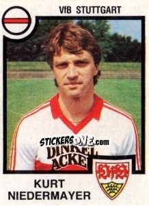 Sticker Kurt Niedermayer - German Football Bundesliga 1983-1984 n. 349 - Panini