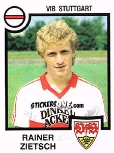 Sticker Rainer Zietsch - German Football Bundesliga 1983-1984 n. 353 - Panini