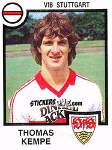 Sticker Thomas Kempe - German Football Bundesliga 1983-1984 n. 354 - Panini