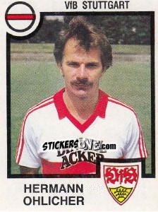 Sticker Hermann Ohlicher - German Football Bundesliga 1983-1984 n. 355 - Panini