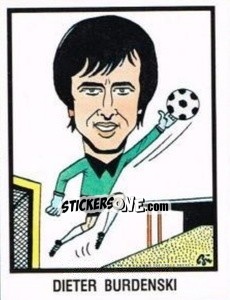Sticker Dieter Burdenski - German Football Bundesliga 1983-1984 n. 437 - Panini