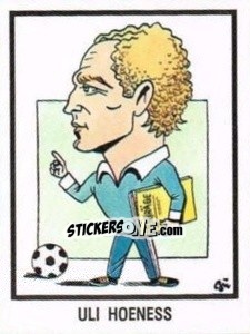Sticker Uli Hoeness - German Football Bundesliga 1983-1984 n. 443 - Panini