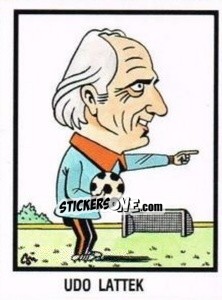Sticker Udo Lattek - German Football Bundesliga 1983-1984 n. 444 - Panini